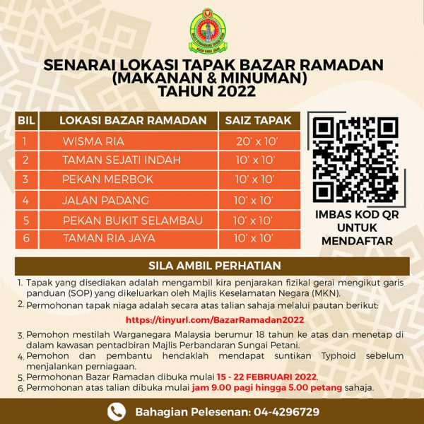 Permohonan Tapak Ramadan Aidilfitri Portal Pbt Kedah