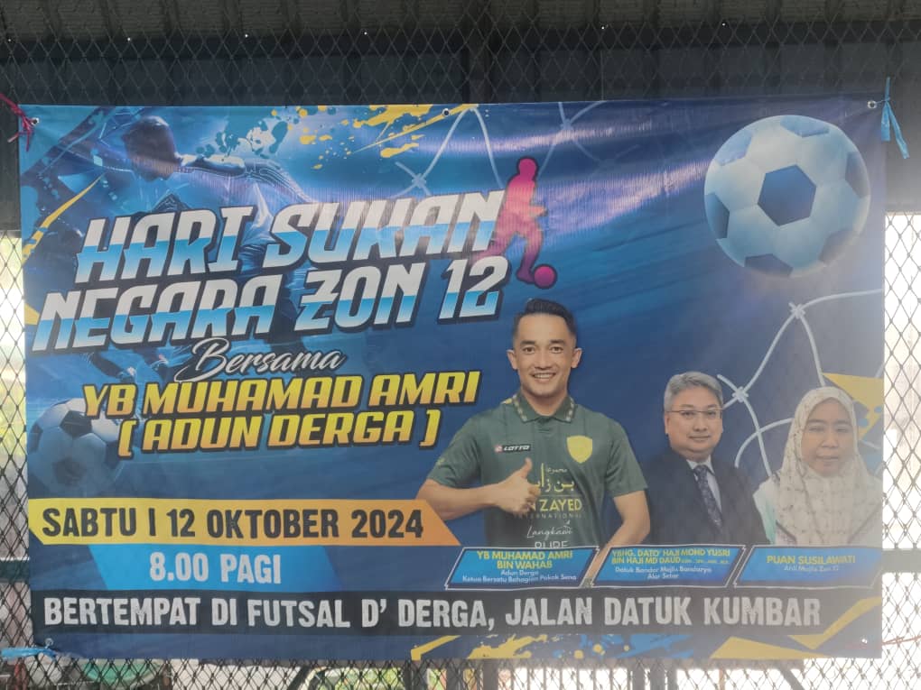 DATUK BANDAR ALOR SETAR MENYEMPURNAKAN KEJOHANAN FUTSAL SEMPENA HARI SUKAN NEGARA ZON 12 ADUN DERGA