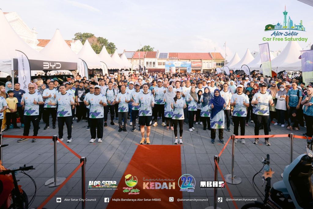 TERIMA KASIH WARGA BANDAR RAYA ALOR SETAR | LEBIH 5,000 PESERTA MERIAHKAN PROGRAM ‘ALOR SETAR CAR FREE SATURDAY’