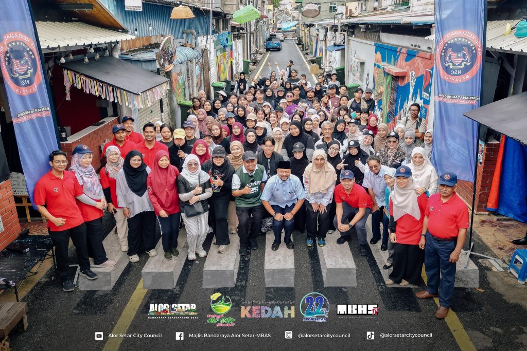 KUNJUNGAN DATUK BANDAR ALOR SETAR KE PROGRAM KANVAS KESELAMATAN NEGARA TAHUN 2026, LORONG SELAMAT, ALOR SETAR