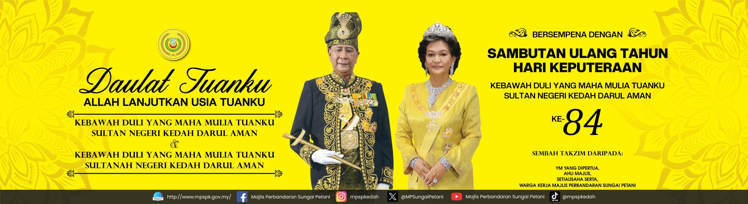Hari Keputeraan Sultan Kedah Banner 2026