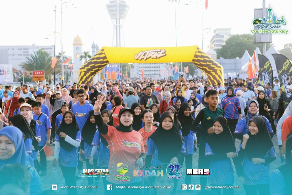 TERIMA KASIH WARGA BANDAR RAYA ALOR SETAR | SOROTAN FOTO 1 SEKITAR KEMERIAHAN PROGRAM ‘ALOR SETAR CAR FREE SATURDAY’ EDISI OGOS 2026